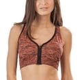 thumbnail image 1 of Balanced Tech Women's Performance Zip Front Racerback Sport Bra, 1 of 2