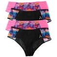 thumbnail image 1 of Balanced Tech Women's Printed Mesh Hipster Panty 4 Pack, 1 of 1