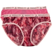Balanced Tech Womens Printed Micro-Mesh Bikini Panty 2 Pack