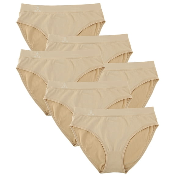 Balanced Tech Women's Seamless Bikini Panties 6-Pack
