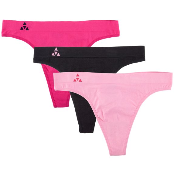 Balanced Tech Women's Seamless Thong 3 Pack Assorted