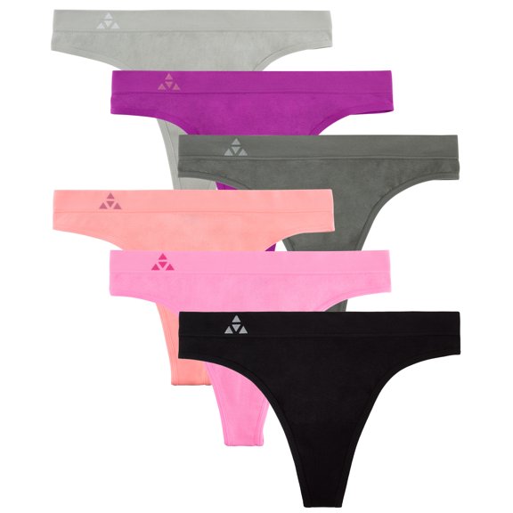 Balanced Tech Women's Seamless Thong Panties 6-Pack
