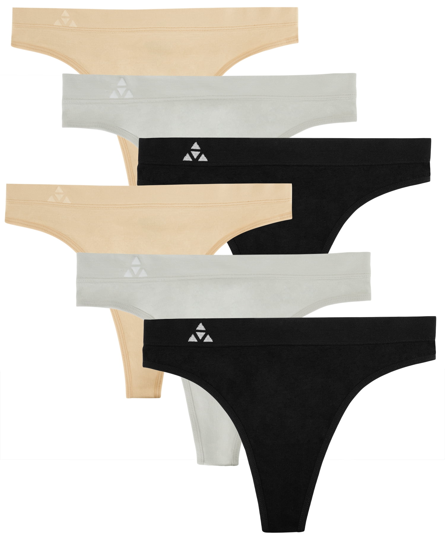 Balanced Tech Women's Seamless Thong Panties 6-Pack