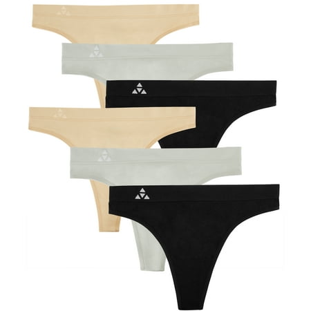 Balanced Tech Women's Seamless Thong Panties 6-Pack