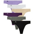 thumbnail image 1 of Balanced Tech Women's Seamless Thong Panties 6-Pack, 1 of 2