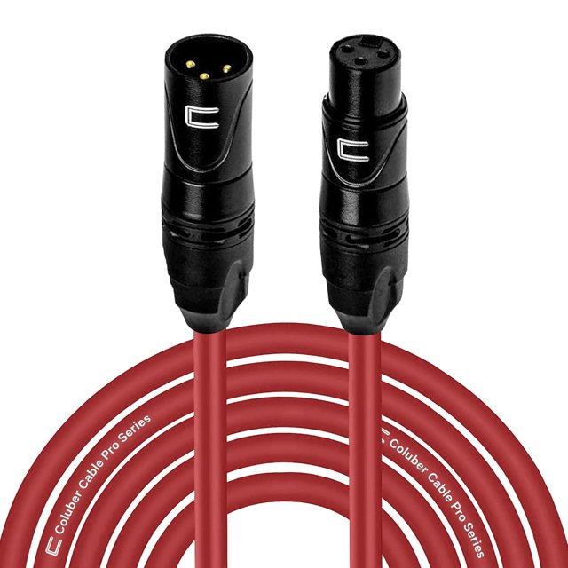 Balanced XLR Cable Male to Female 100 Feet Purple Pro 3Pin