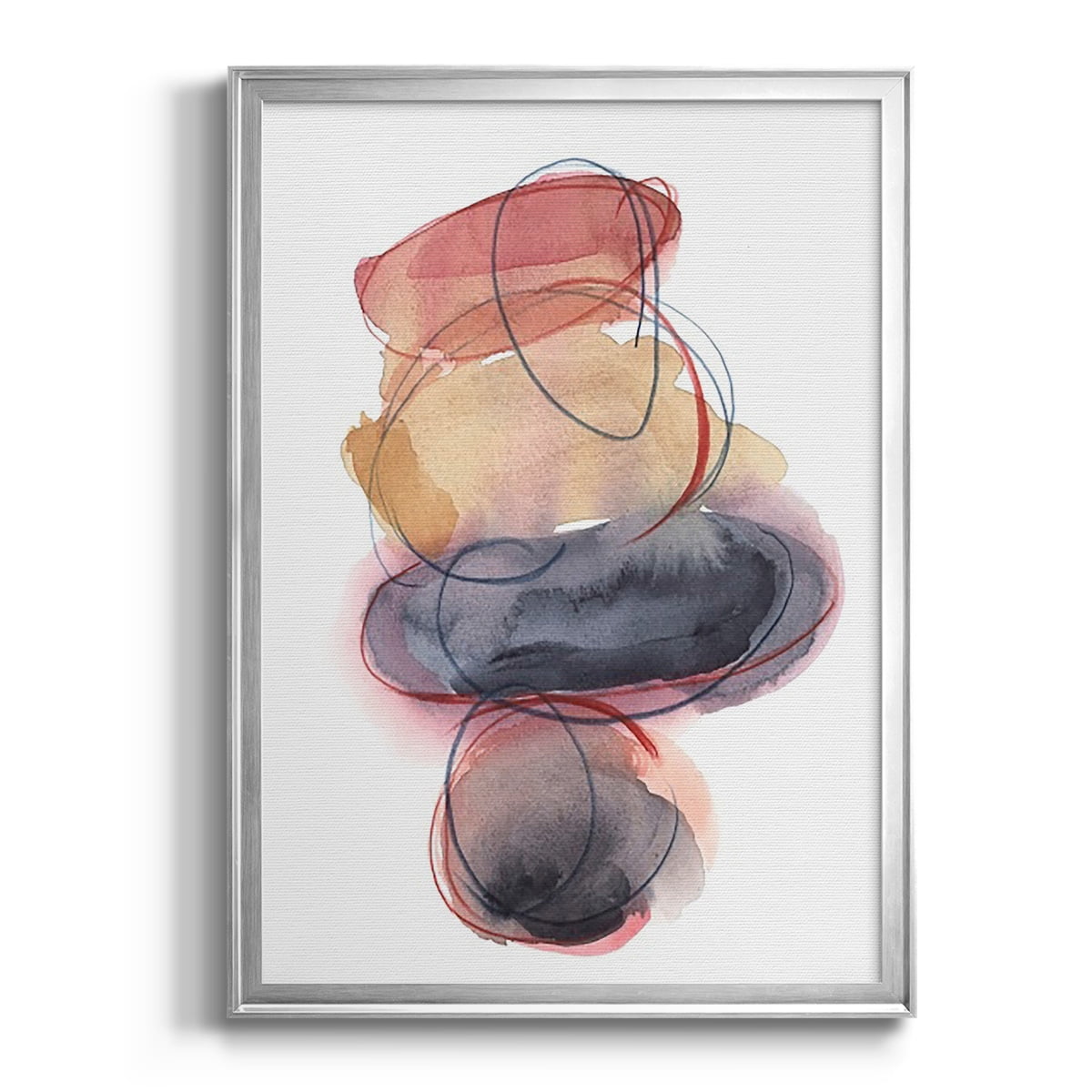 Balancing Act I Premium Framed Print, in Gold, Black, or Silver - Ready to Hang
