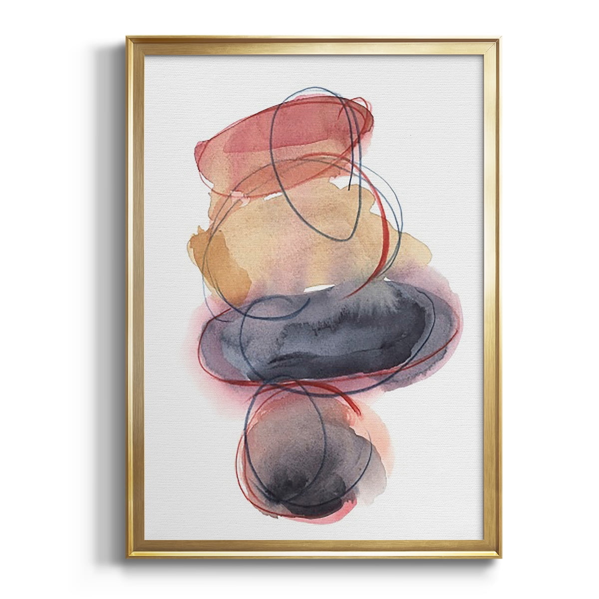 Balancing Act I Premium Framed Print, in Gold, Black, or Silver - Ready to Hang