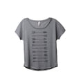 thumbnail image 1 of thread tank arrows evolution women's relaxed slouchy dolman t-shirt tee heather black x-large, 1 of 4