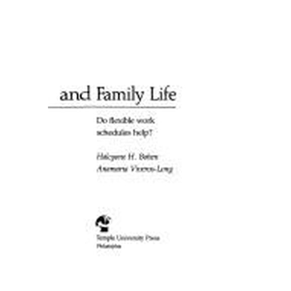 Pre-Owned Balancing Jobs and Family Life : Do Flexible Work Schedules Help? (Hardcover) 9780877221999