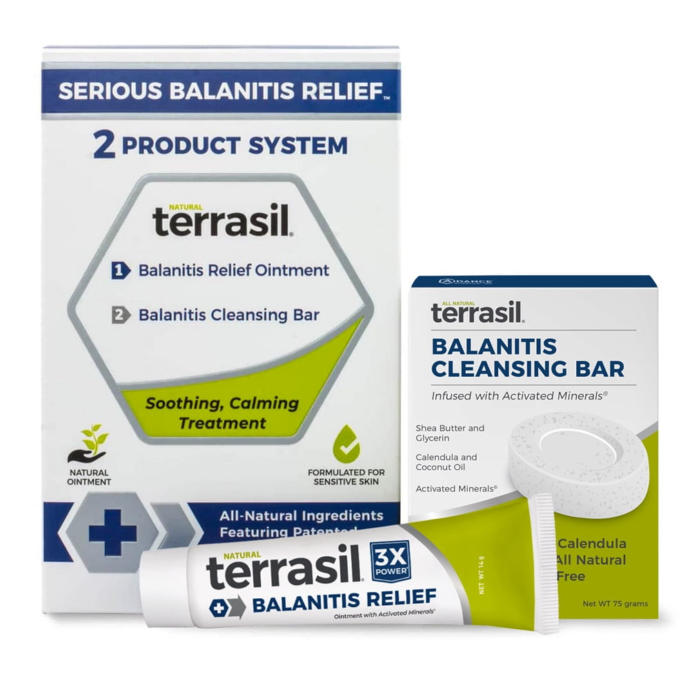 Balanitis Treatment 2Product Kit Ointment and Cleansing Bar System by