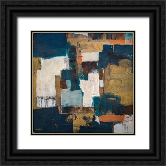 Balbinot, Brigitte 12x12 Black Ornate Wood Framed with Double Matting Museum Art Print Titled - Promenade a Sienne