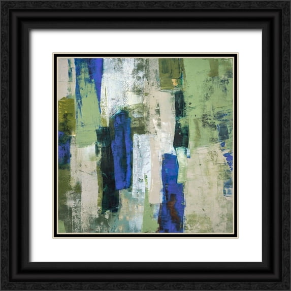 Balbinot, Brigitte 26x26 Black Ornate Wood Framed with Double Matting Museum Art Print Titled - Foret d emeraude