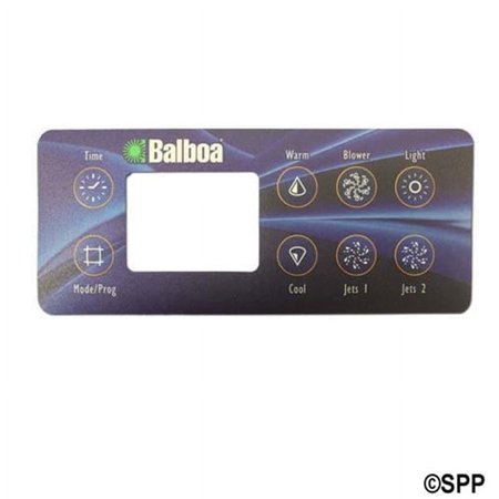 Balboa 10763 Deluxe 8-Button Spa Side Overlay for 54155