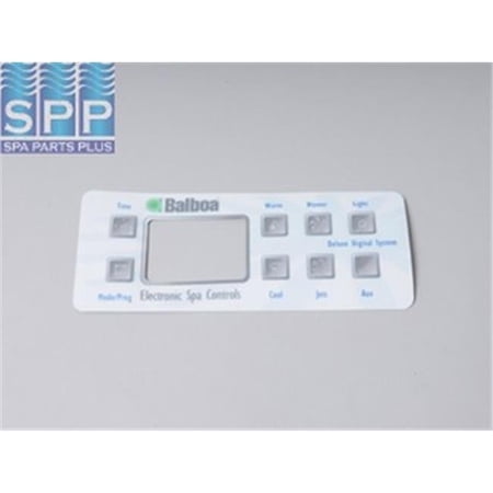 Balboa 10823 Deluxe 8-Button Spa Side Overlay for 54128