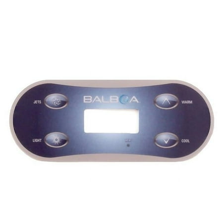 Balboa 11947 4-Button Spa Side Overlay - Jets, Light, Warm, Cool