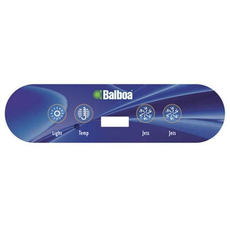 Balboa 4-Button Spa Side Overlay - Light, Temperature Control, Jets