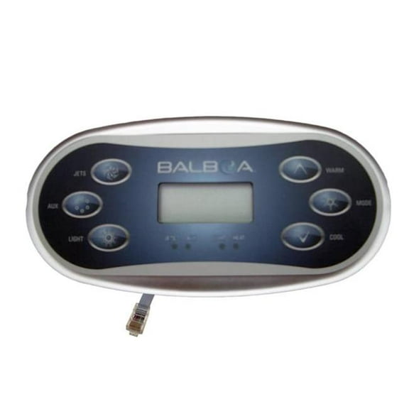 Balboa 34-54546-K 7 x 3.4 in. Spaside No Label VL600S Oval LED Topside Control Panel