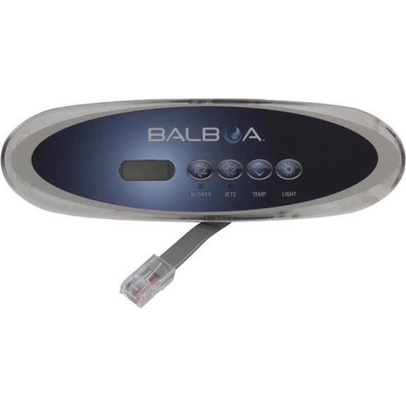 Balboa 34-53566-K 80-11521 7 x 2.1 in. Spaside VL260 LCD Duplex Control Panel with Label, White Trim