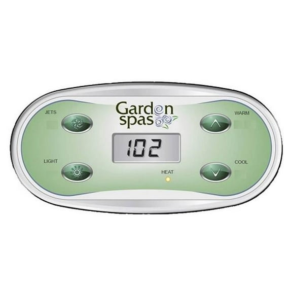 Balboa 34-55350-K 80-11947 7 x 3.4 in. Spaside VL406U LCD Duplex Topside Control Panel with Label