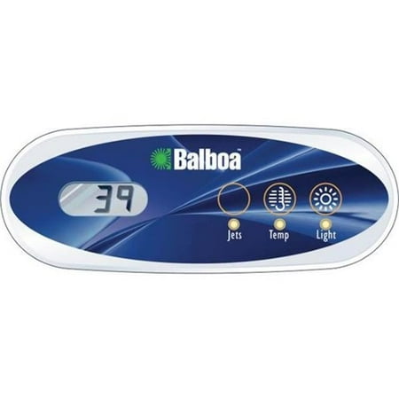 Balboa Mini Oval 3-Button Spa Side Overlay for 52487 - White - 3.25in. x 7.25in.