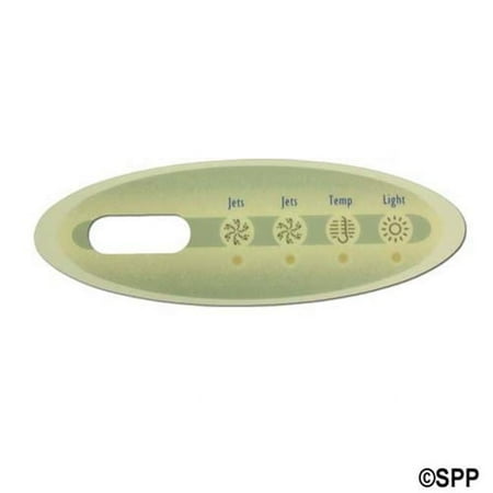 Balboa  Mini Oval 4-Button Spa Side Overlay for 52312