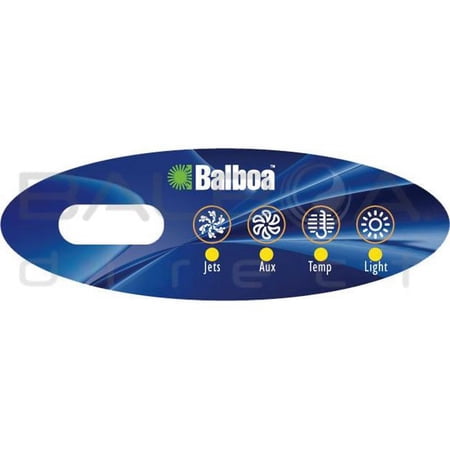 Balboa Mini Oval 4-Button Spa Side Overlay for 52685
