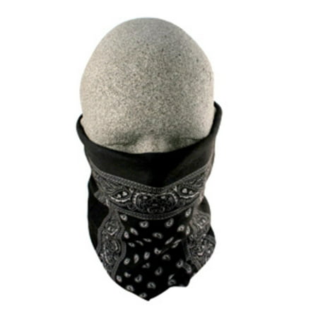 Zan Headgear Motley Neck Tube Black Paisley