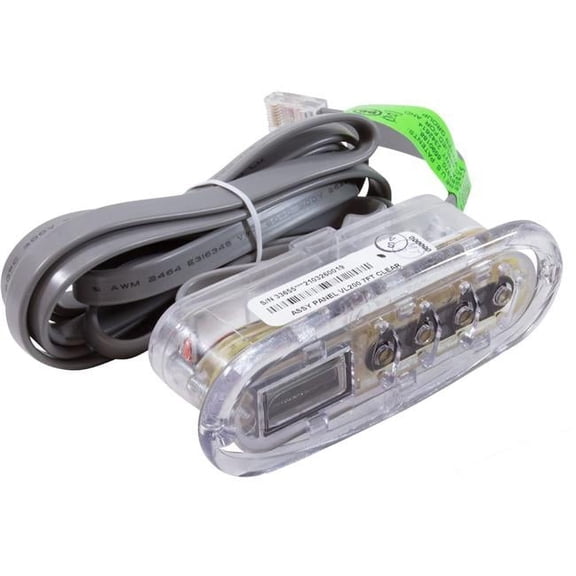 Balboa G8220 VL200 Mini Oval 4-Button LCD Spa Side Control Panel, Clear - No Overlay