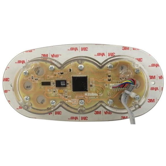 Balboa G8260 VL600S Oval 6-Button LCD Spa Side Control Panel, No Overlay