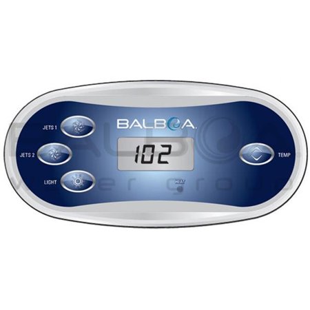 Balboa Water Group 55413 7 ft. Cable VL406T 4-Button LCD No Overlay Spaside Control with Phone Plug