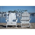 thumbnail image 1 of Balboa Plastic Folding Adirondack Chair - White (2-Pack), 1 of 11