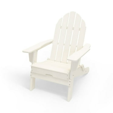 Balboa White Folding Adirondack Patio Chair