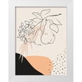thumbnail image 1 of Balbuena, Sabrina  15x18 White Modern Wood Framed Museum Art Print Titled - Pear Branch Abstract Shapes, 1 of 4