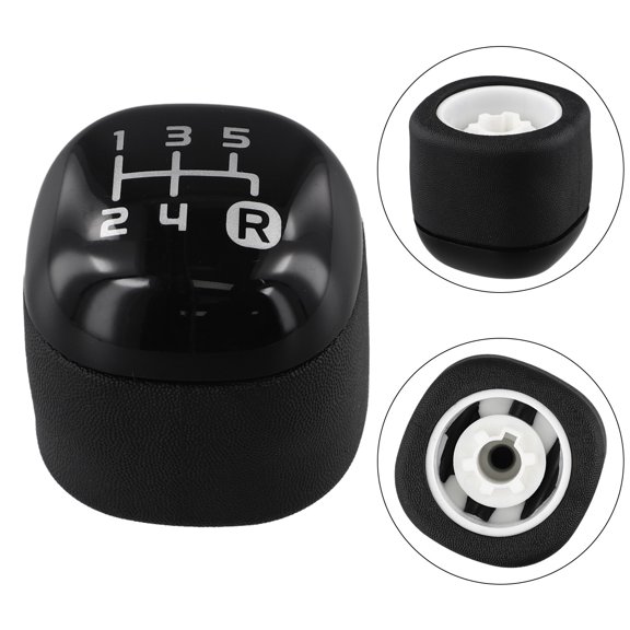 Balck Gear Knob Button Auto Manual Gear Knob Car Gear Shift Knob 5 Speed For Fiat For Panda From 2012 Gear Shift Knob Parts