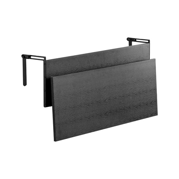 Balcony Hanging Table, 12x32in Folding Railing Table - Outdoor Patio Bar Table, 50lbs Capacity, Fits 1-4.3in Railings, Space Saving Folding Design