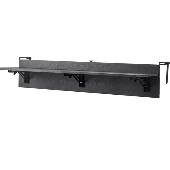 Balcony Hanging Table 12 x 48 in Outdoor Patio Railing Bar Table Foldable