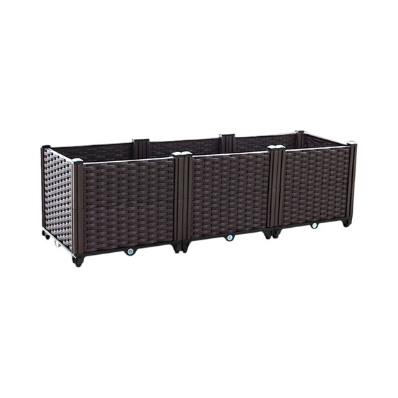 Balcony Home Vegetable Growing Box for Indoor Yard Planting, for Vegetables Herbs and Green Plants for Home Gardening 47x16Inch