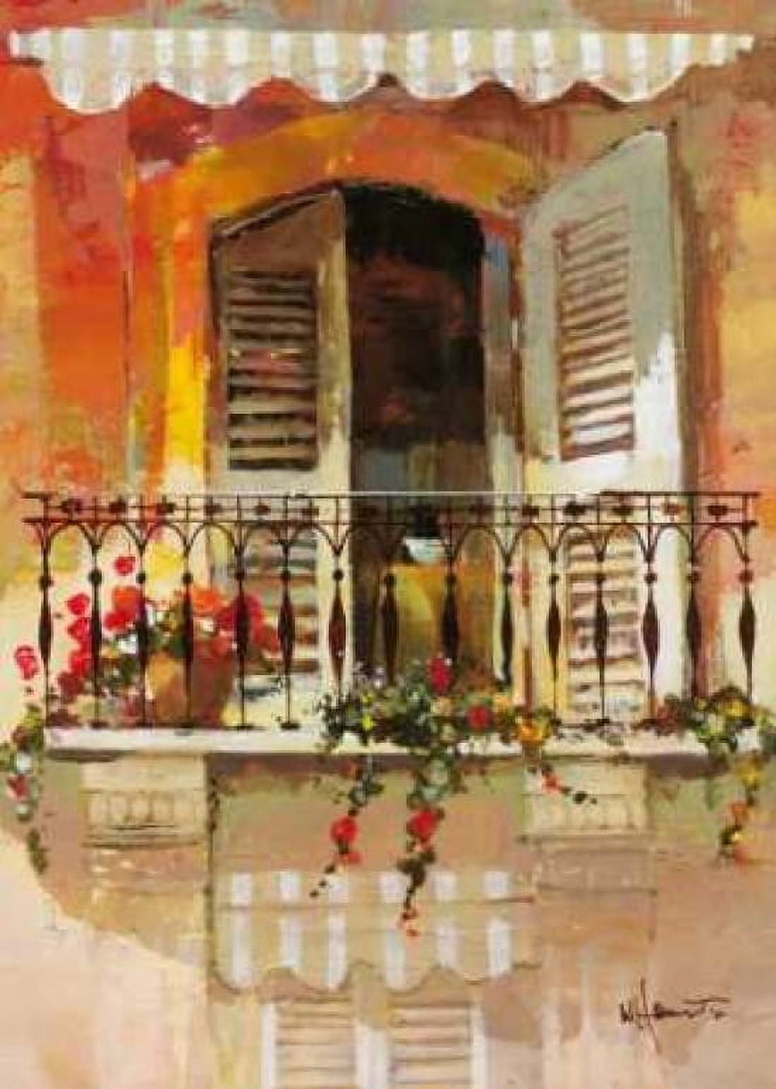 Balcony I Canvas Art - Willem Haenraets (20 x 28)