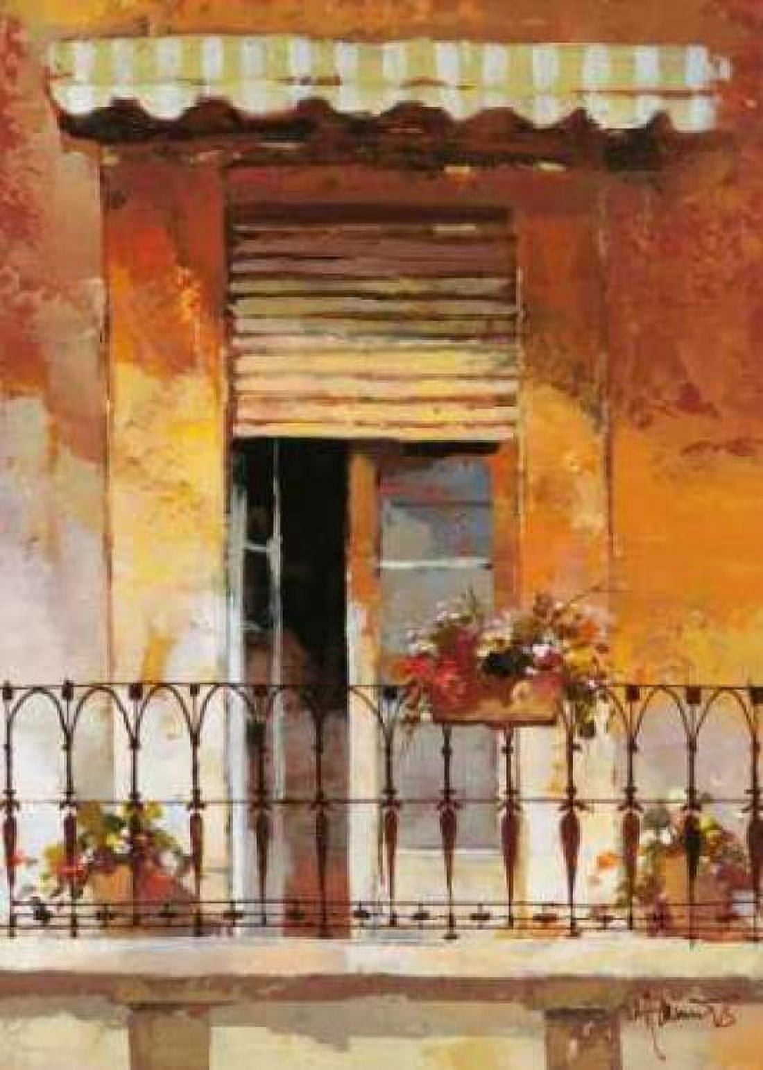 Balcony II Canvas Art - Willem Haenraets (20 x 28)
