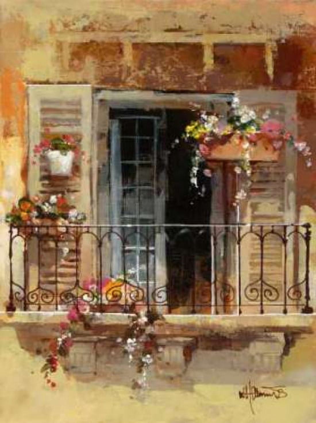 Balcony IV Canvas Art - Willem Haenraets (18 x 24)
