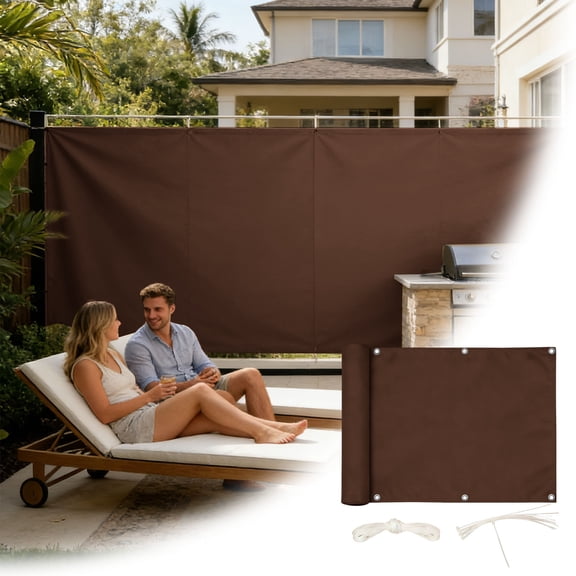 Balcony Privacy Screen & Deck Privacy Fence 78x118 Inch - Heavy Duty UV Resistant Outdoor Wind Block Fence Covering for Patio, Stylish Seclusion for Apartment Railing Pool Gate and Garden Gate