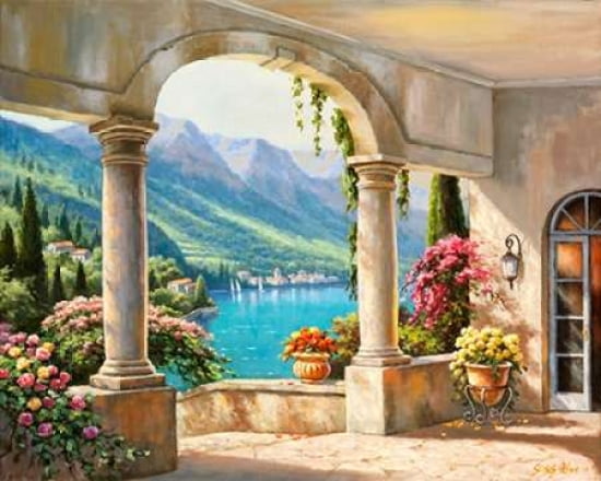 Balcony View Canvas Art - Sung Kim (24 x 30)