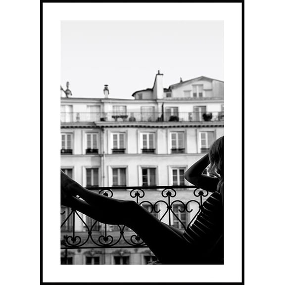 Balcony View Poster Wall Art, Modern Wall Decor For Living Room Bedroom, 8x12 UNFRAMED