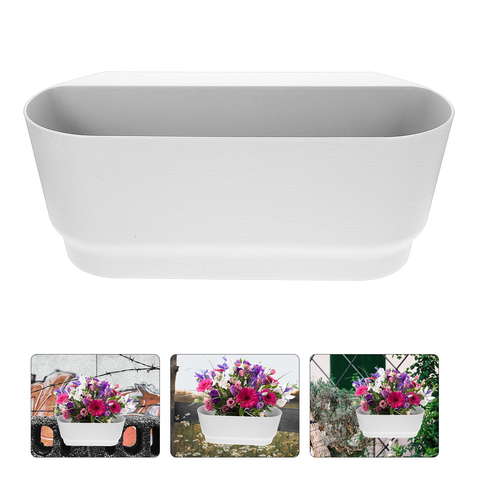 Balcony planters Railing Hanging planters for Outdoor Plants Deck