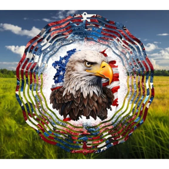 Bald Eagle 10" Wind Spinner #4
