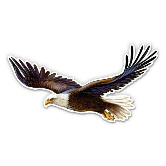 Bald Eagle - 3" Vinyl Sticker - For Car Laptop Water Bottle Phone - Waterproof Decal