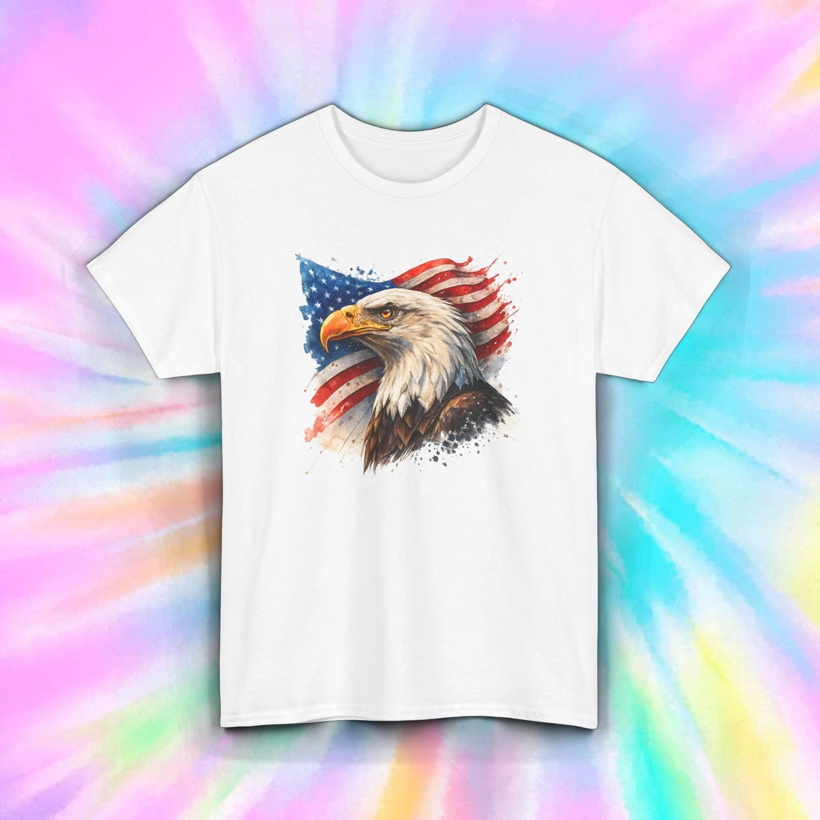 Bald Eagle American Flag National Avian Sovereignty Regalia Unisex T ...