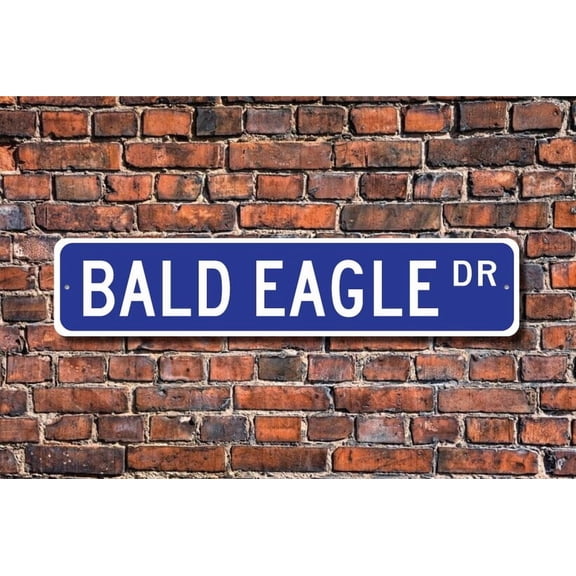 Bald Eagle Bald Eagle Gift Bald Eagle Sign Bald Eagle decor Bald Eagle lover USA emblem Metal Aluminum Sign - Size: 16 x 4 Inches