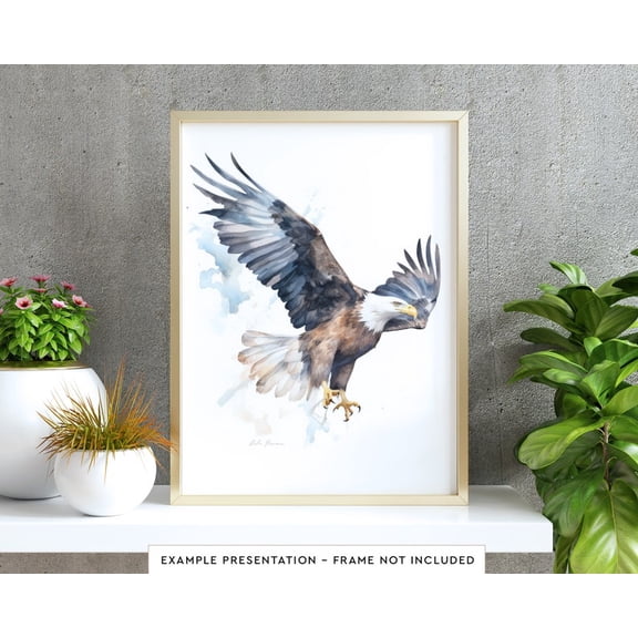 Bald Eagle Bird Wall Art Poster Wall Art Decor 8x12 UNFRAMED